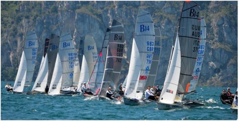 B14's in action photo copyright Tim Olin / www.olinphoto.co.uk taken at Safety Beach Sailing Club and featuring the B14 class