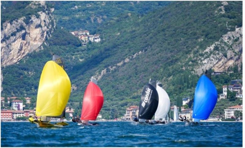 B14's in action at Lake Garda, Italy 2023 photo copyright Lotte Johnson / www.lottejohnson.com taken at  and featuring the B14 class