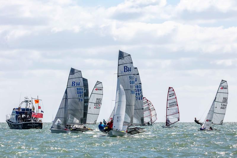 B14 Open at Stokes Bay photo copyright Tim Olin / www.olinphoto.co.uk taken at Stokes Bay Sailing Club and featuring the B14 class