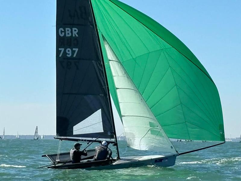 B14 TT at the Stokes Bay Skiff Open photo copyright Amanda Jenks taken at Stokes Bay Sailing Club and featuring the B14 class