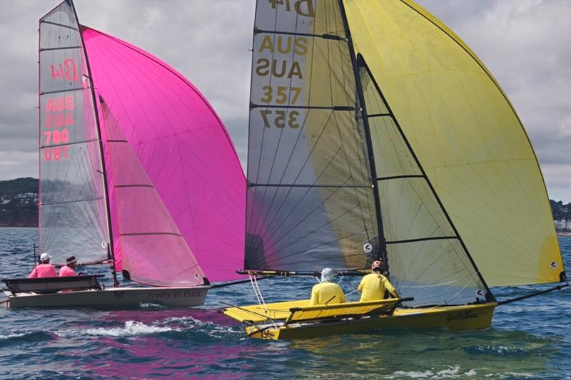 Day 1 - Pathfinder Homes B14 European and Global Championships at Torbay photo copyright RTYC taken at Royal Torbay Yacht Club and featuring the B14 class