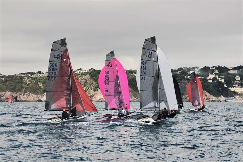 Day 1 - Pathfinder Homes B14 European and Global Championships at Torbay photo copyright RTYC taken at Royal Torbay Yacht Club and featuring the B14 class
