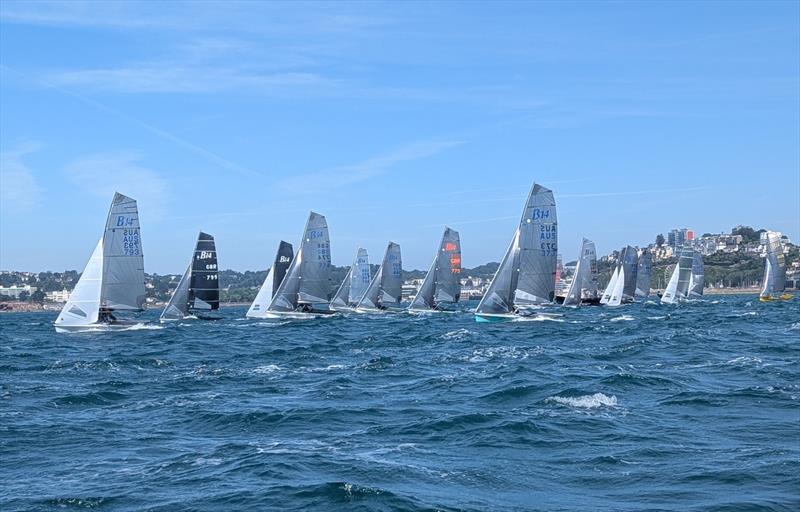 Pathfinder Homes B14 Global Championship at Torbay Day 4 photo copyright Bob Penfold taken at Royal Torbay Yacht Club and featuring the B14 class