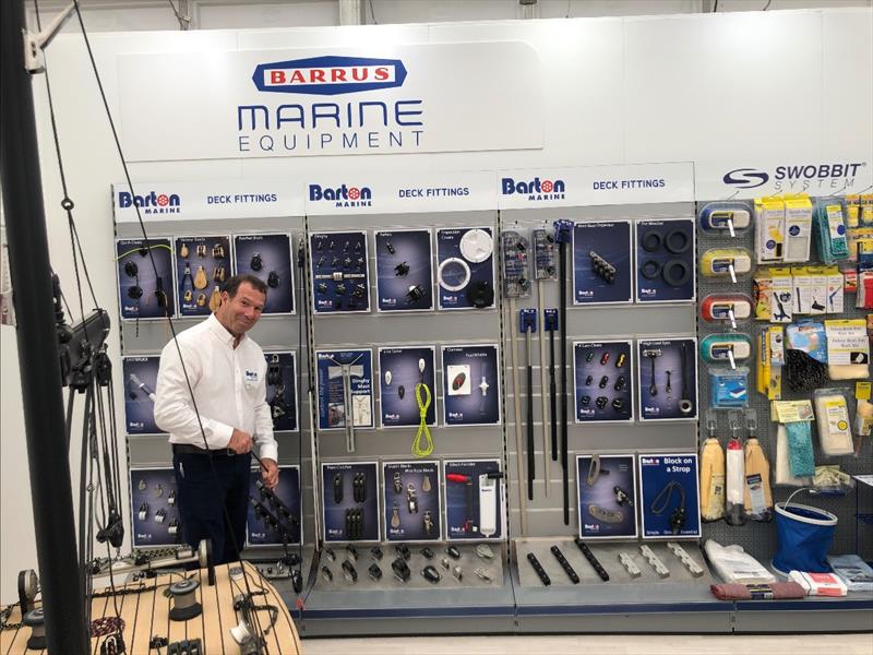 Barton's Christian Brewer on the Barrus stand - photo © Barton Marine