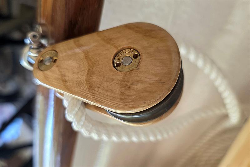 One of the 50345 blocks for the mainsheets - restoration of 'Windward', including Barton blocks - photo © Barton Marine