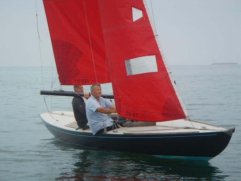Blue Jay finishing during Bembridge Week 2020 photo copyright Mike Samuelson taken at Bembridge Sailing Club and featuring the Bembridge Redwing class