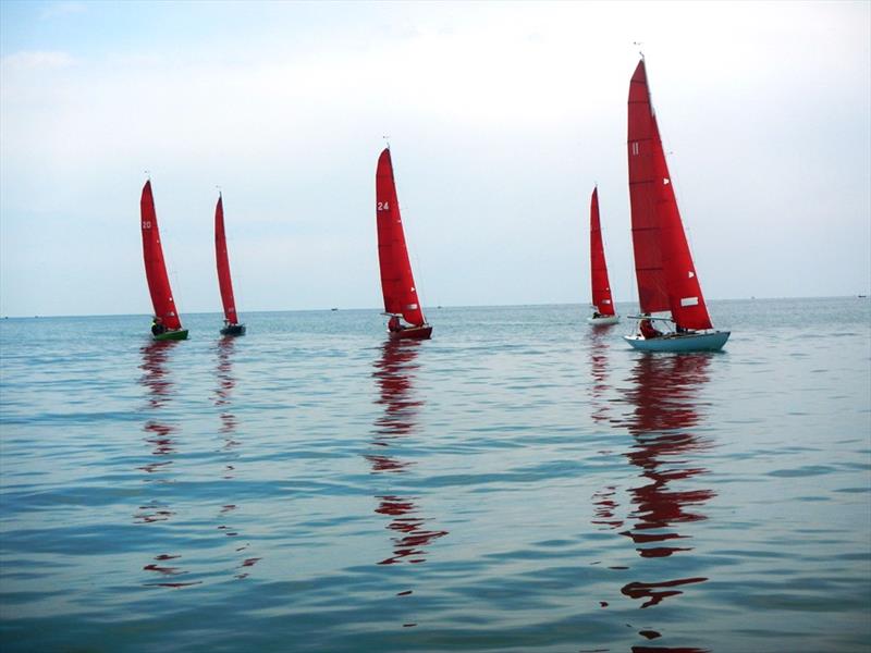 Early May Bank Holiday Bembridge Redwing & One-Design racing photo copyright Mike Samuelson taken at Bembridge Sailing Club and featuring the Bembridge Redwing class