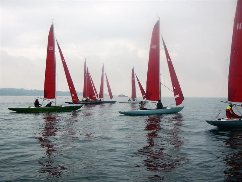 Bembridge Village Regatta - just after the start photo copyright Mike Samuelson taken at Bembridge Sailing Club and featuring the Bembridge Redwing class