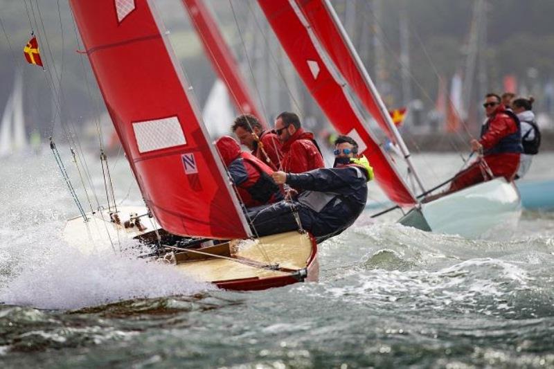 Action in the Redwing Class in the Cowes Town Regatta on final day of Cowes Week 2019 photo copyright Paul Wyeth / CWL taken at Cowes Combined Clubs and featuring the Bembridge Redwing class