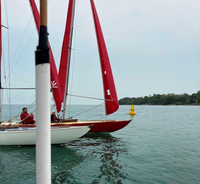 First weekend of the 2022 Bembridge Keelboat Season photo copyright Rob Mathieson taken at Bembridge Sailing Club and featuring the Bembridge Redwing class