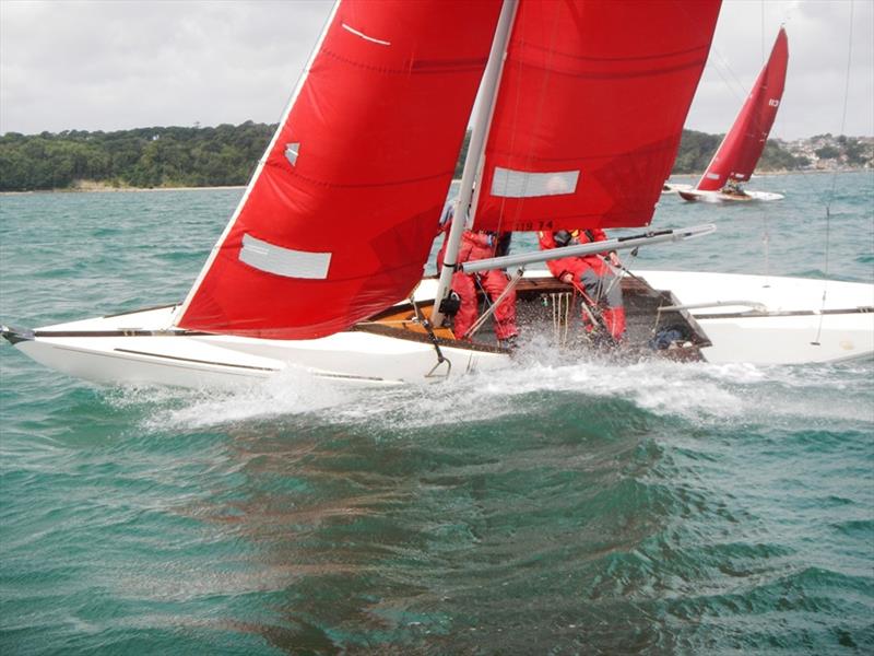 Cracking racing for the Bembridge Redwings on 24th & 25th June photo copyright Mike Samuelson taken at Bembridge Sailing Club and featuring the Bembridge Redwing class