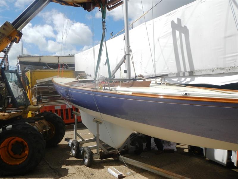 The beautifully rebuilt Bembridge Redwing Ibis  photo copyright Mike Samuelson taken at Bembridge Sailing Club and featuring the Bembridge Redwing class