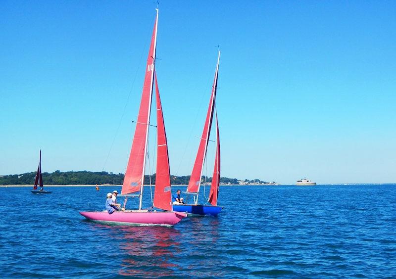 Bembridge keelboat racing - 8th August 2022 photo copyright Mike Samuelson taken at Bembridge Sailing Club and featuring the Bembridge Redwing class