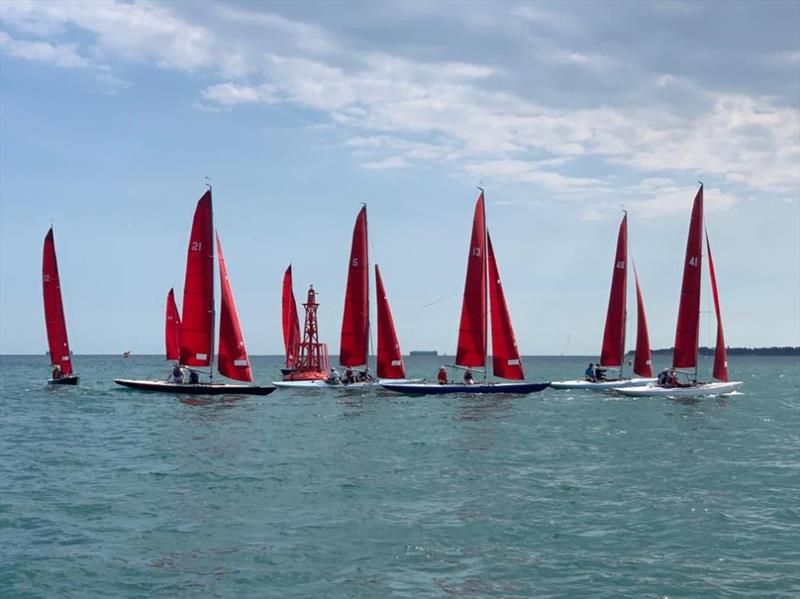 Bembridge August Bank Holiday Keelboat Racing photo copyright Serena Gosling taken at Bembridge Sailing Club and featuring the Bembridge Redwing class