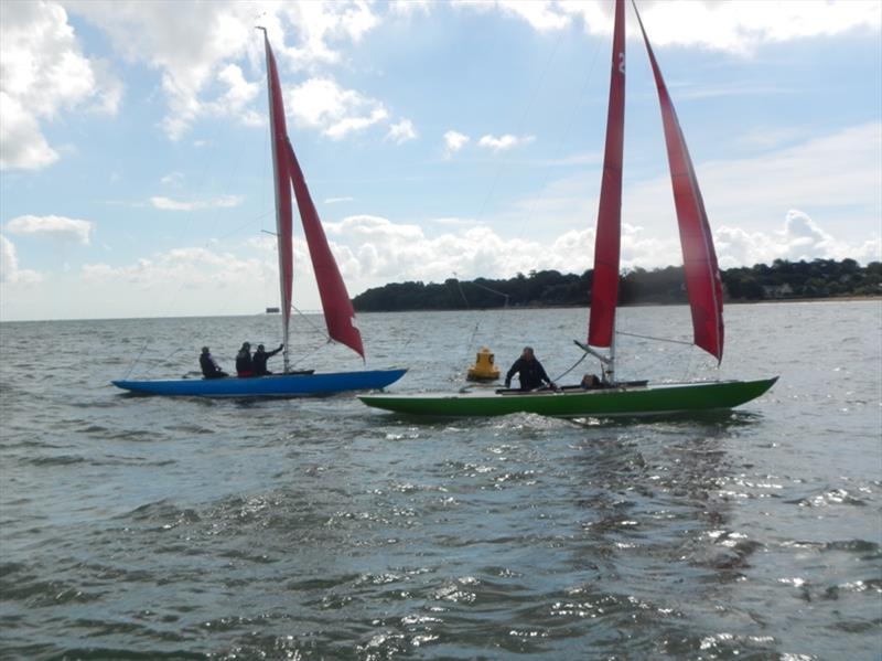 Bembridge August Bank Holiday Keelboat Racing photo copyright Mike Samuelson taken at Bembridge Sailing Club and featuring the Bembridge Redwing class