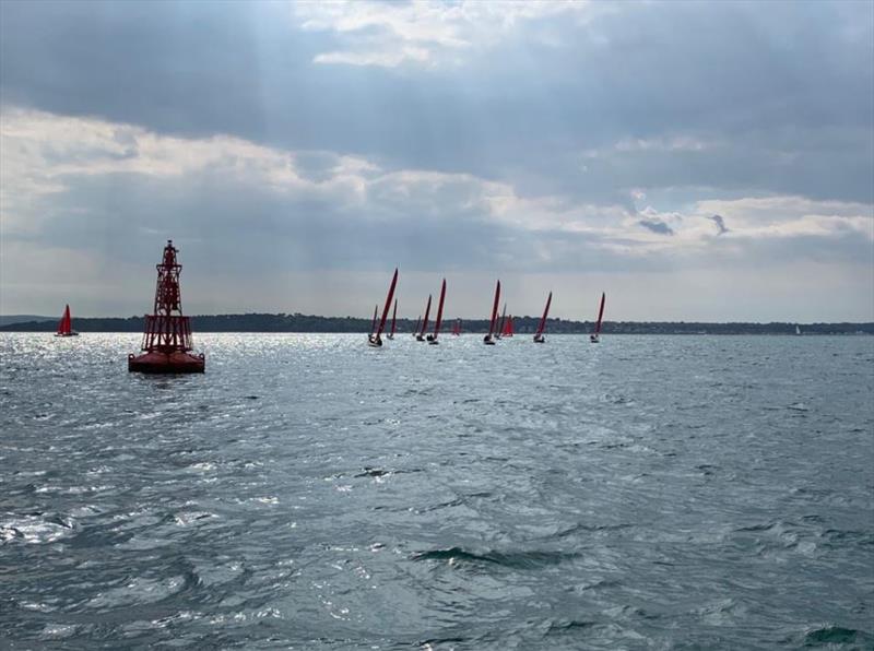 Bembridge August Bank Holiday Keelboat Racing photo copyright Serena Gosling taken at Bembridge Sailing Club and featuring the Bembridge Redwing class