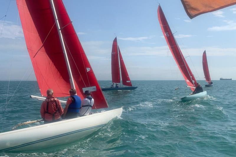Start line - Bembridge SC Keelboat Racing on 28th July 2026 photo copyright Mike Samuelson taken at Bembridge Sailing Club and featuring the Bembridge Redwing class