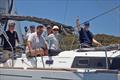 Non-Spinnaker Division winners – Currawong – happy times indeed! - 2025 Beneteau Cup