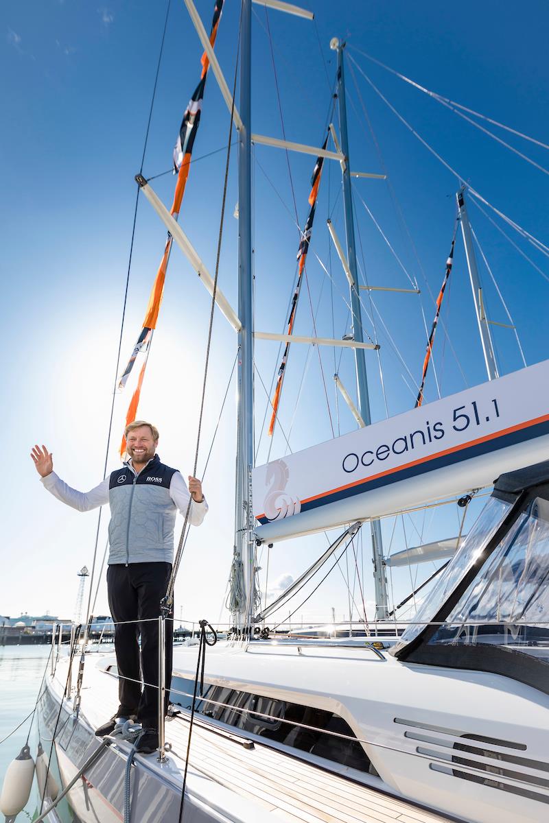 Alex Thomson during the Beneteau Oceanis 51.1 UK launch photo copyright Christopher Ison taken at  and featuring the Beneteau class