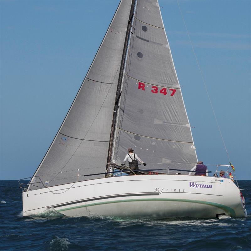 Dennis Vincent's consistent Beneteau 34.7 Wyuna scored a podium place on both days photo copyright Bernie Kaaks taken at Mandurah Offshore Fishing and Sailing Club and featuring the Beneteau class