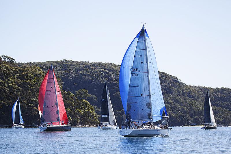 Galileo (Red) and Bombolo (Blue) head off with Division One photo copyright John Curnow taken at Royal Prince Alfred Yacht Club and featuring the Beneteau class