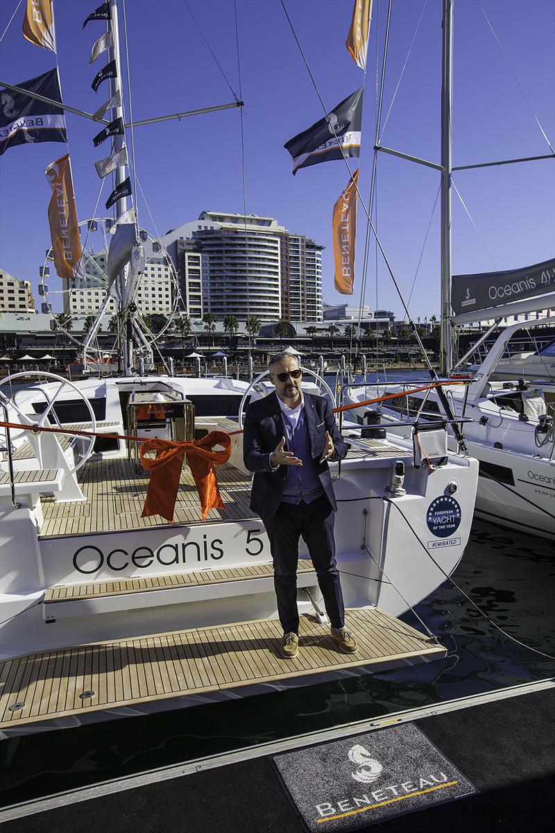 Gianguido Girotti in Australia for the World Premier of the Beneteau Oceanis 46.1 and Australian Premiere of the 51.1 photo copyright John Curnow taken at  and featuring the Beneteau class