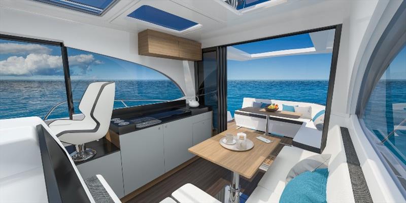Antares 11 interior photo copyright Beneteau taken at  and featuring the Beneteau class