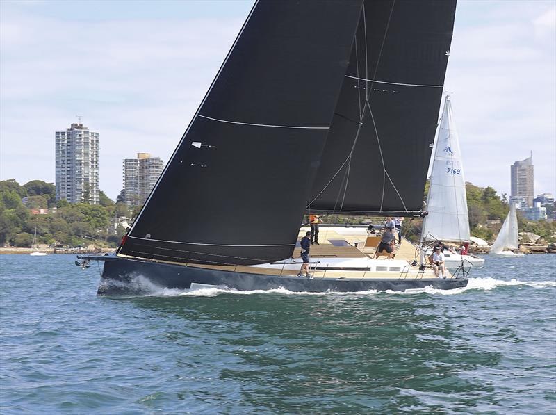 The new Beneteau First Yacht 53 winding up on Sydney Harbour. - photo © Flagstaff Marine