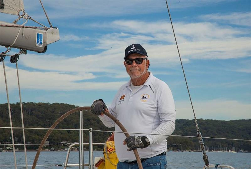 John Gibson on the non-spinnaker winner, Iago photo copyright John Curnow taken at Royal Prince Alfred Yacht Club and featuring the Beneteau class