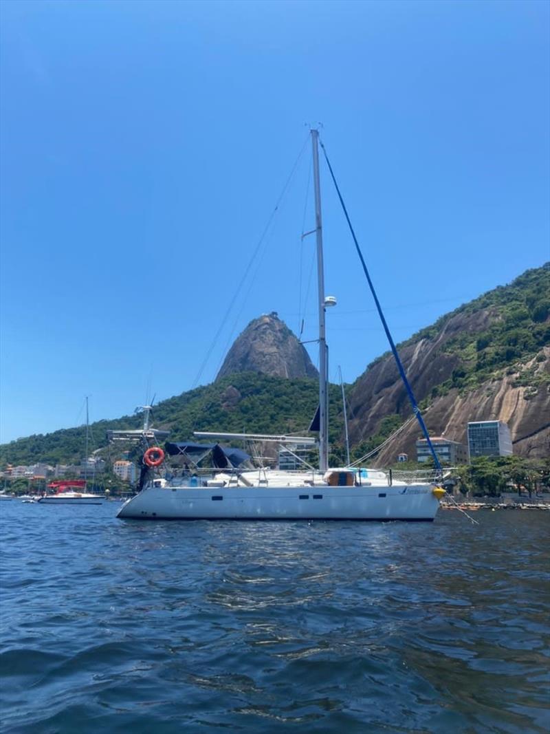 Brazilian Bruno Baqueiro on board Beneteau 411, Arribasaia photo copyright RCYC taken at Royal Cape Yacht Club and featuring the Beneteau class
