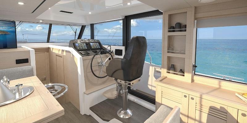 Swift Trawler 48 dinette photo copyright Beneteau taken at  and featuring the Beneteau class