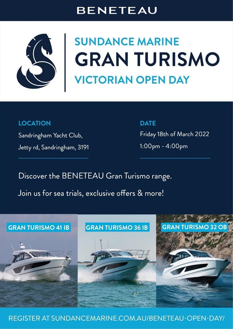 Register now for the Gran Turismo Open Day in Australia photo copyright Beneteau Asia Pacific taken at  and featuring the Beneteau class