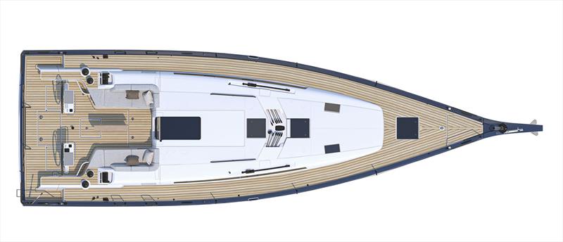 Standard deck layout - Beneteau First 44 photo copyright Beneteau taken at  and featuring the Beneteau class