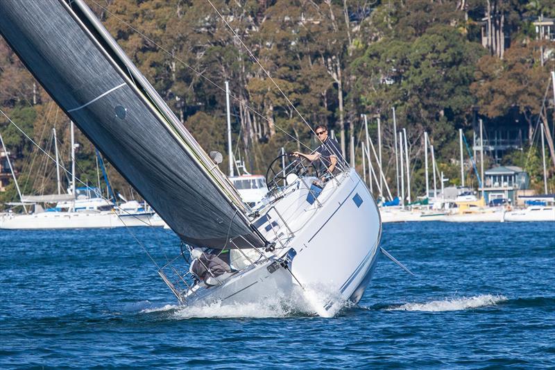 A-Bag on deck and looking for the weather mark - Beneteau First 36 - photo © John Curnow