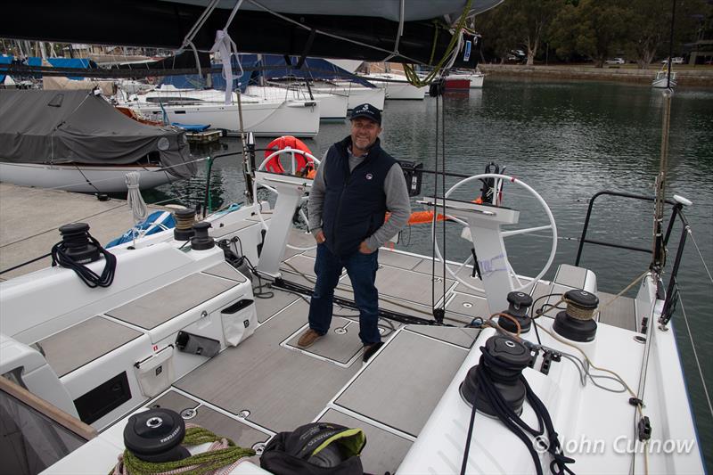 Proud owner, Charly Devanneaux, set up Lenny to go racing. Eight winches complete the expansive cockpit on the Beneteau First 44 photo copyright John Curnow taken at Cruising Yacht Club of Australia and featuring the Beneteau class