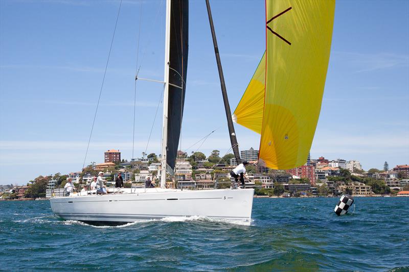 Silver Cloud III coming in for Line Honours - 2025 Beneteau Cup photo copyright John Curnow taken at Cruising Yacht Club of Australia and featuring the Beneteau class