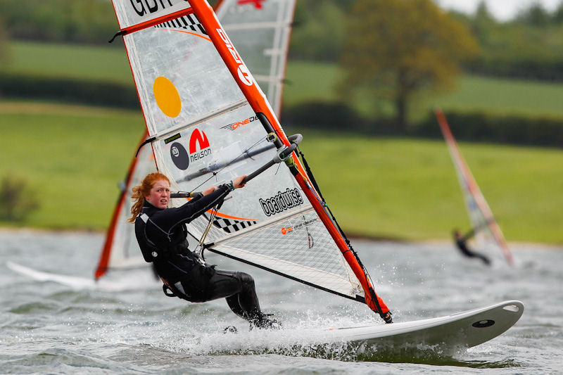 Sarah Jackson on day two of the RYA Eric Twiname Championships photo copyright Paul Wyeth / RYA taken at Rutland Sailing Club and featuring the Bic Techno class