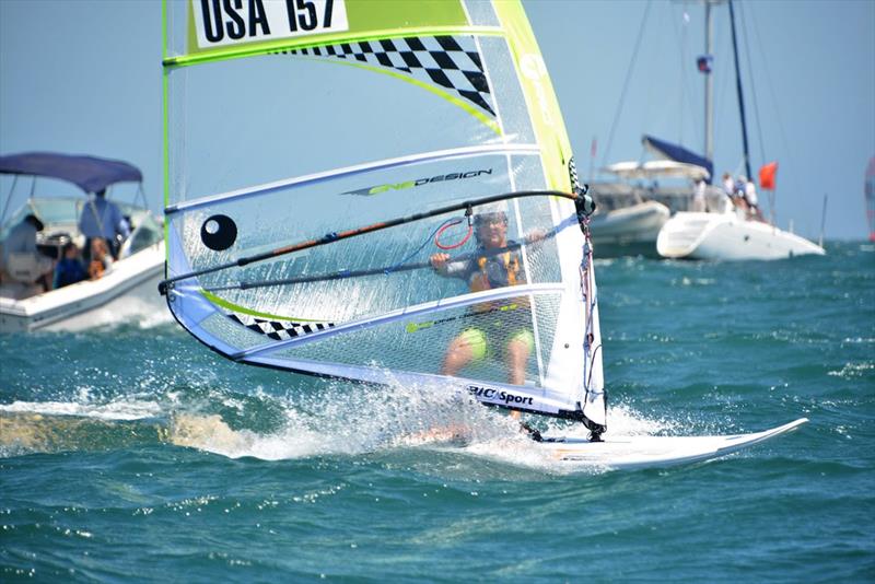 The Techno 293 windsurfer is one of exciting performance development classes being offered a start at the Pensacola Yacht Club's Junior Olympic Sailing Festival June 28-30. - photo © Techno 293 class