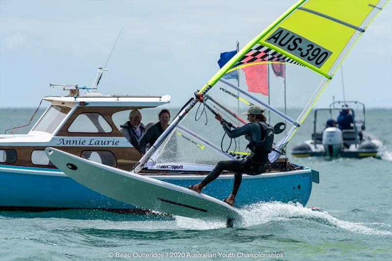 2020 Australian Youth Championships photo copyright Beau Outteridge taken at Sorrento Sailing Couta Boat Club and featuring the Bic Techno class