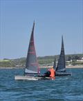 Charlie Nunn finnishes second at the Blaze Western Championship at North Devon Yacht Club &copy; Liam Bunclark