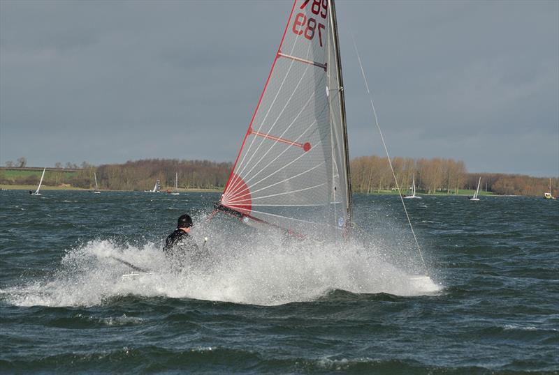 Blaze capsize sequence during the John Merricks Tiger Trophy photo copyright Jon Williams taken at Rutland Sailing Club and featuring the Blaze class