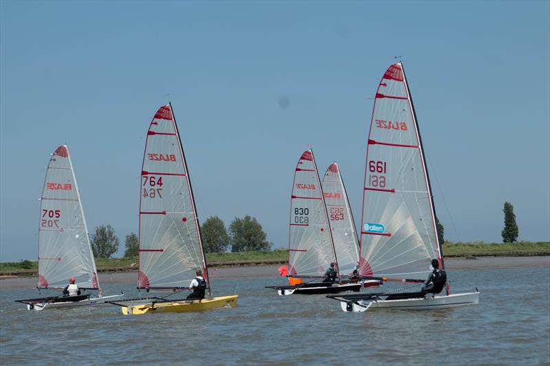 All set for the 2018 Blaze Nationals sponsored by Allen photo copyright Sue Law taken at North Devon Yacht Club and featuring the Blaze class