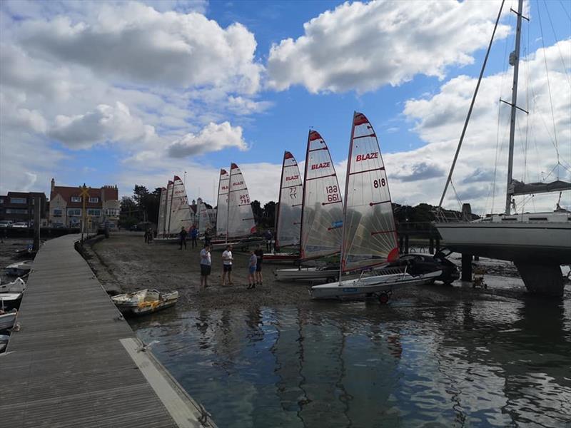 Blazes at Warsash photo copyright Andy Wilson taken at Warsash Sailing Club and featuring the Blaze class