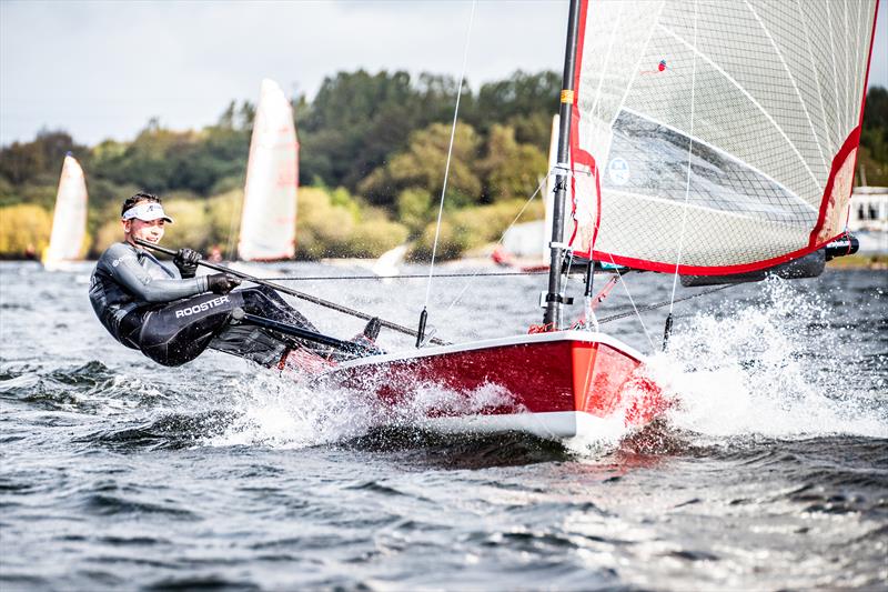 Ben Harden sailing his Blaze during the Inlands at Chase photo copyright Peter Mackin / www.pdmphoto.co.uk taken at Chase Sailing Club and featuring the Blaze class