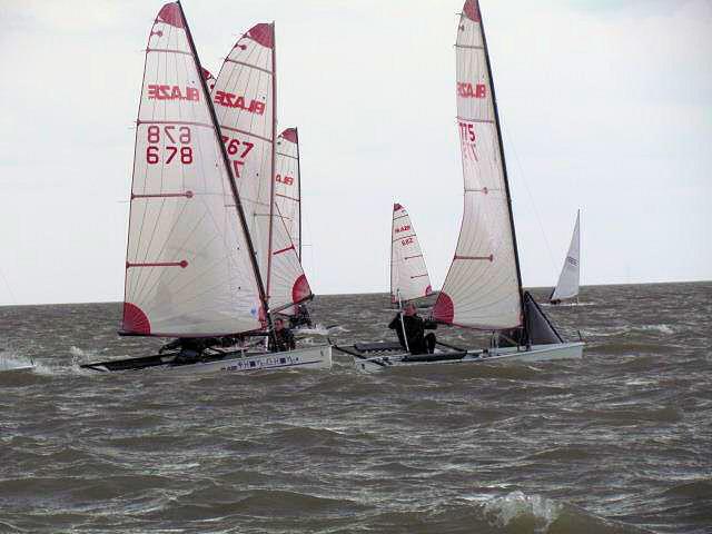 Blaze nationals at Brightlingsea photo copyright Robert Jones taken at Brightlingsea Sailing Club and featuring the Blaze class