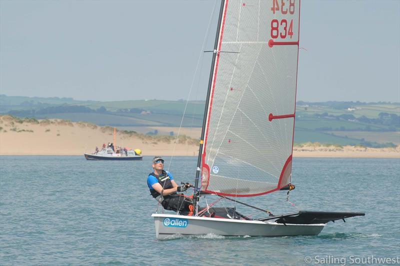 Stephen Blake sails a new Hartley's Blaze fitted with Allen hardware photo copyright Lottie Miles Photography taken at North Devon Yacht Club and featuring the Blaze class