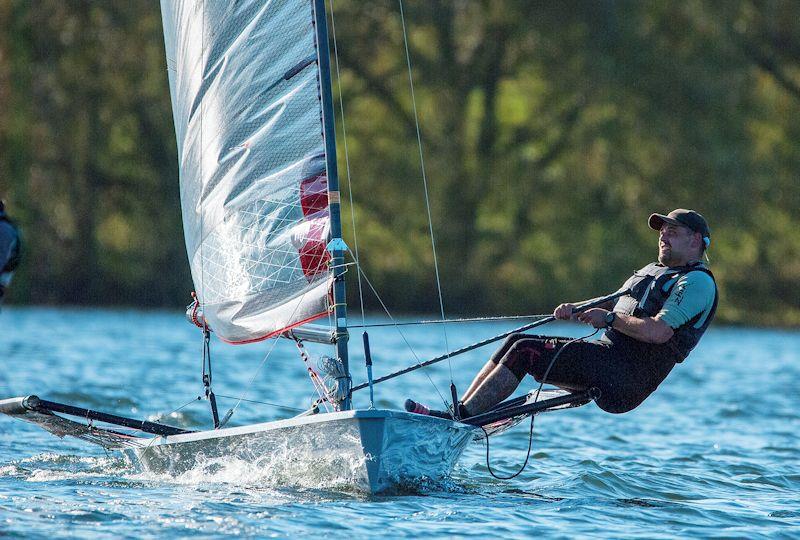 Josh Hyland takes second in the Blaze Inland Championships at Hornsea photo copyright Howard Leak taken at Hornsea Sailing Club and featuring the Blaze class