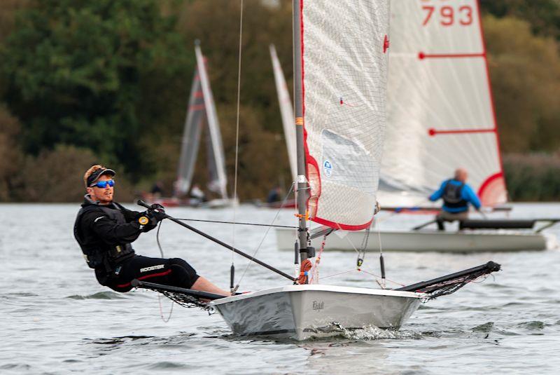 Charlie Mathews wins the Blaze Inland Championships at Hornsea photo copyright Howard Leak taken at Hornsea Sailing Club and featuring the Blaze class