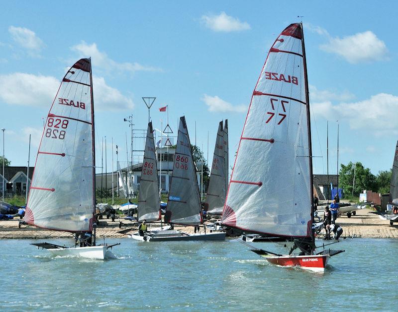 2022 Blaze Nationals at Stone day 2 photo copyright Nick Champion / www.championmarinephotography.co.uk taken at Stone Sailing Club and featuring the Blaze class