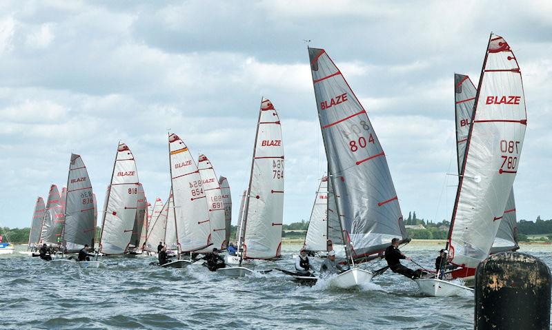 2022 Blaze Nationals at Stone day 2 photo copyright Nick Champion / www.championmarinephotography.co.uk taken at Stone Sailing Club and featuring the Blaze class